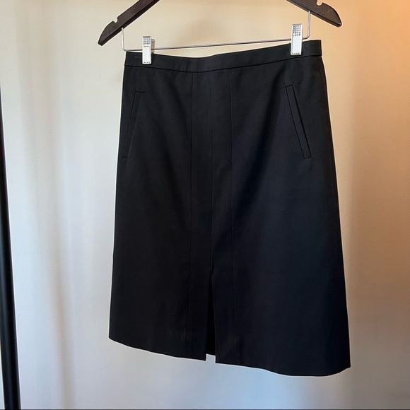 J.Crew pencil skirt | Pockets, front slit | Black, 2 - Picture 1 of 9